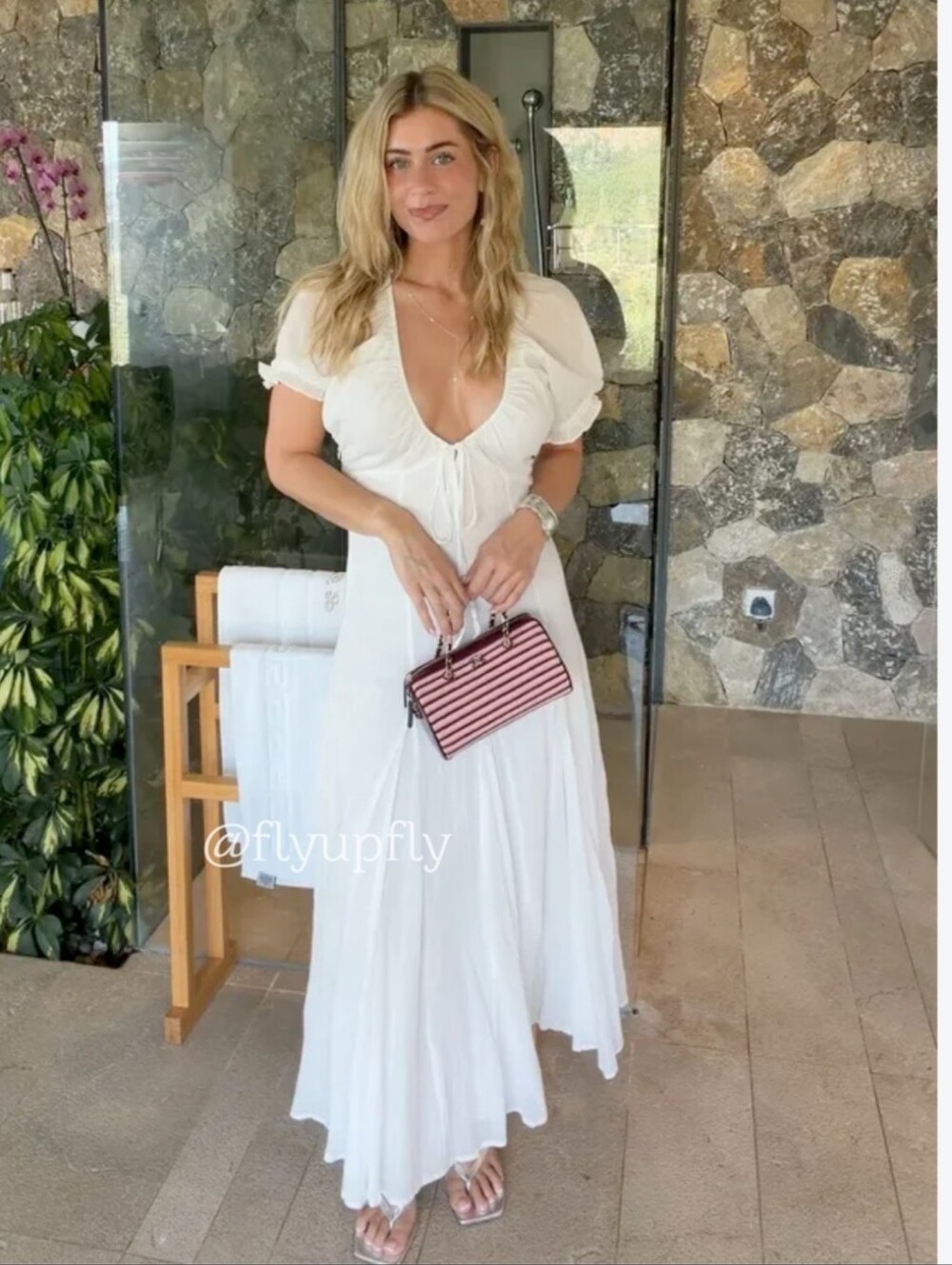 Zara Chiffon Midi Dress White - Picture 3 of 12